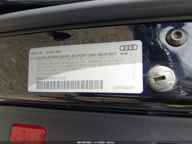 2019 AUDI A6 WAUK2AF28KN072536 Photo 8