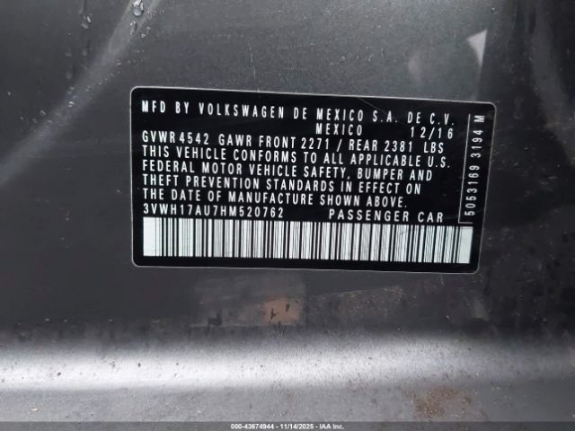 2017 VOLKSWAGEN GOLF ALLTRACK 3VWH17AU7HM520762 Photo 8