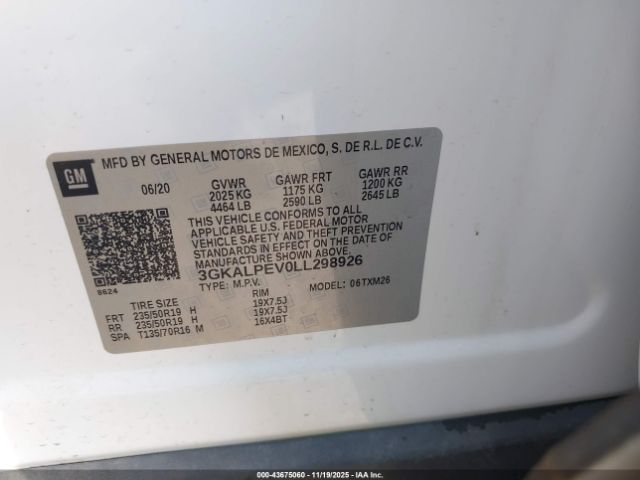 2020 GMC TERRAIN 3GKALPEV0LL298926 Photo 8