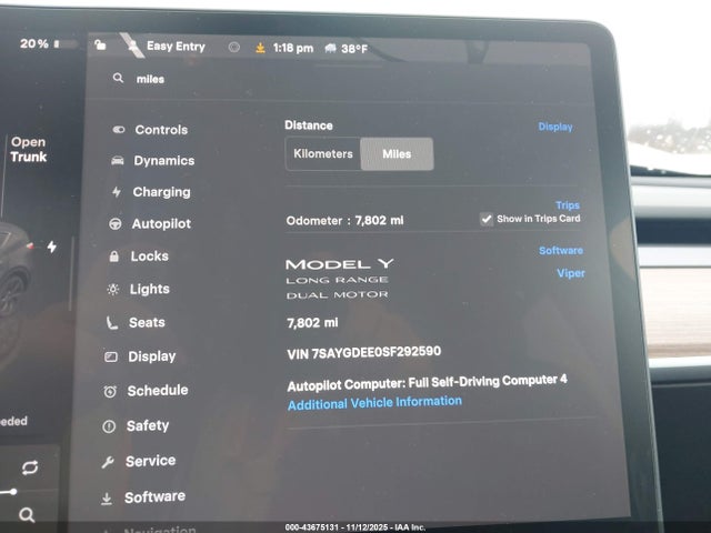 2025 TESLA MODEL Y 7SAYGDEE0SF292590 Photo 6