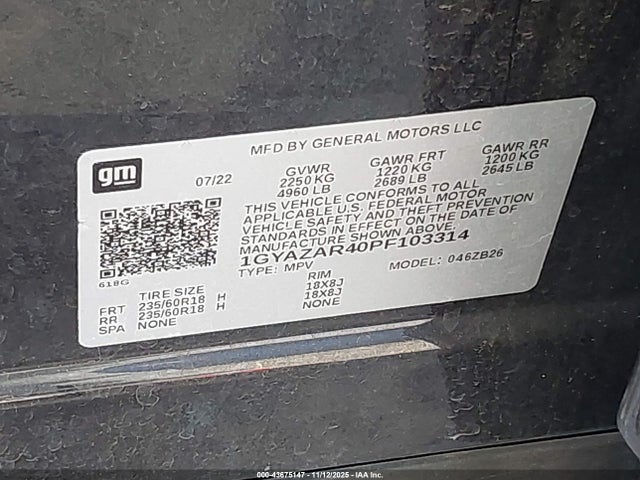 2023 CADILLAC XT4 1GYAZAR40PF103314 Photo 8