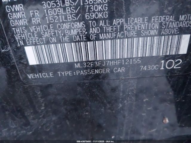 2017 MITSUBISHI MIRAGE G4 ML32F3FJ7HHF12155 Photo 8