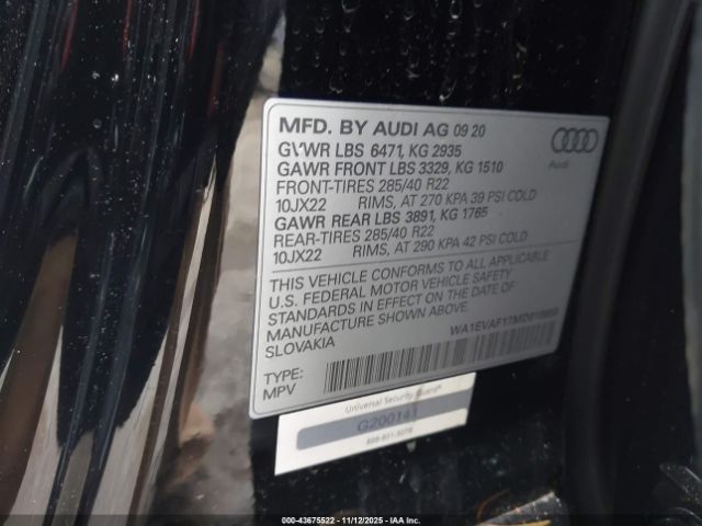 2021 AUDI Q8 WA1EVAF17MD010658 Photo 8