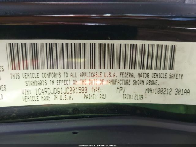 2018 DODGE DURANGO 1C4RDJDG1JC201589 Photo 8