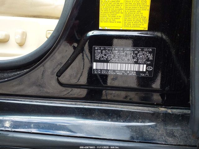 2006 LEXUS GS 300 JTHCH96S060002843 Photo 8