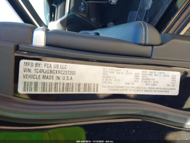 2024 JEEP GRAND CHEROKEE 1C4RJGBGXRC237260 Photo 8