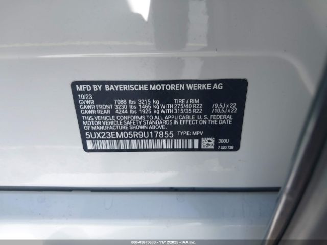 2024 BMW X7 5UX23EM05R9U17855 Photo 8
