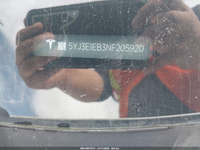 2022 TESLA MODEL 3 5YJ3E1EB3NF205920 Photo 8