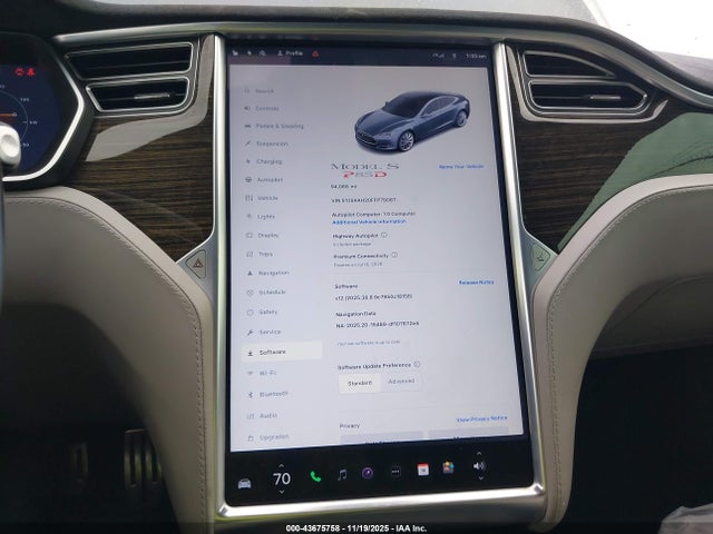 Tesla Model S 70d/85d/p85d 2015 5YJSA4H20FFP79087 Image 18