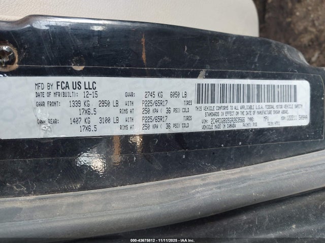 Dodge Grand Caravan American Value Pkg 2016 2C4RDGBG5GR263566 Image 9