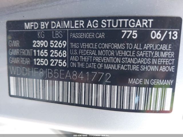 2014 MERCEDES-BENZ E 350 WDDHF8JB5EA841772 Photo 8