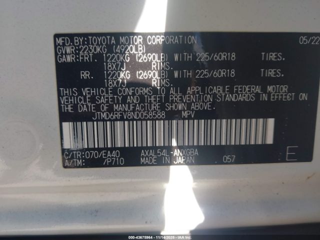 2022 TOYOTA RAV4 HYBRID JTMD6RFV8ND058588 Photo 8