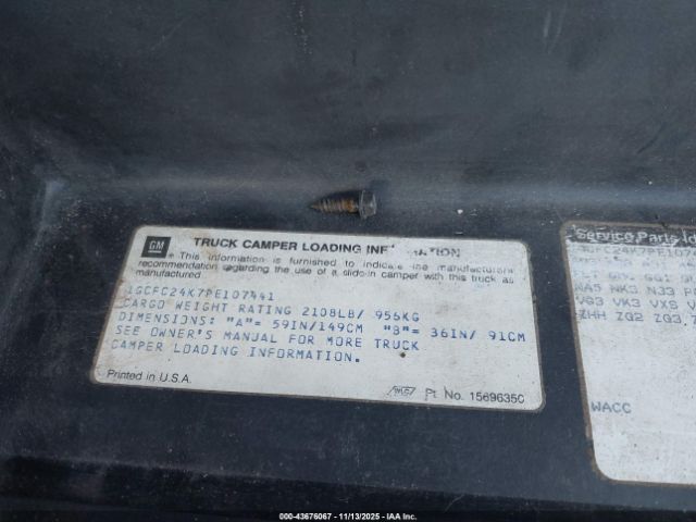 1993 CHEVROLET GMT-400 1GCFC24K7PE107441 Photo 8