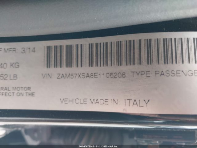 2014 MASERATI GHIBLI ZAM57XSA8E1106208 Photo 8