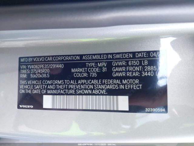2025 VOLVO XC90 YV4062PE3S1291440 Photo 8