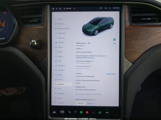 2020 TESLA MODEL X 5YJXCAE20LF298352 Photo 6
