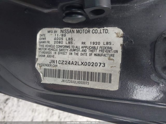 1990 NISSAN 300ZX JN1CZ24A2LX002073 Photo 8