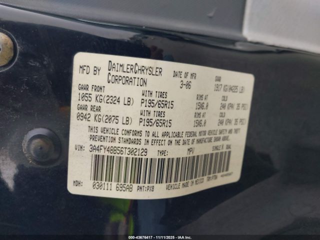 2006 CHRYSLER PT CRUISER 3A4FY48B56T302129 Photo 8