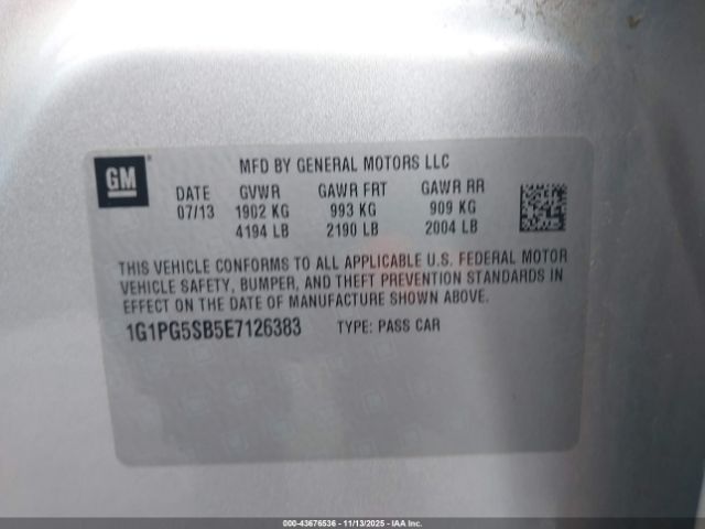 2014 CHEVROLET CRUZE 1G1PG5SB5E7126383 Photo 8