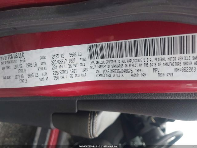 2016 JEEP CHEROKEE 1C4PJMAB3GW348675 Photo 8