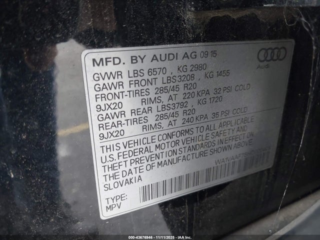 2017 AUDI Q7 WA1VAAF75HD000409 Photo 8