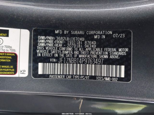 2023 TOYOTA GR86 JF1ZNBB14P9763497 Photo 8