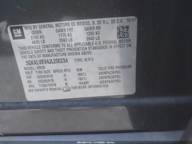 2018 GMC TERRAIN 3GKALVEV4JL206234 Photo 8