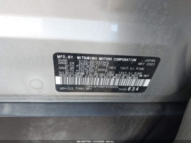 2023 MITSUBISHI OUTLANDER JA4J4TA86PZ056605 Photo 8