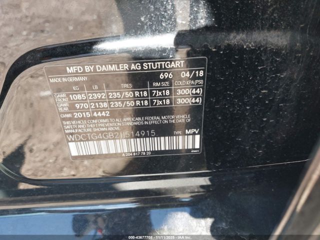 2018 MERCEDES-BENZ GLA 250 WDCTG4GB2JJ514915 Photo 8