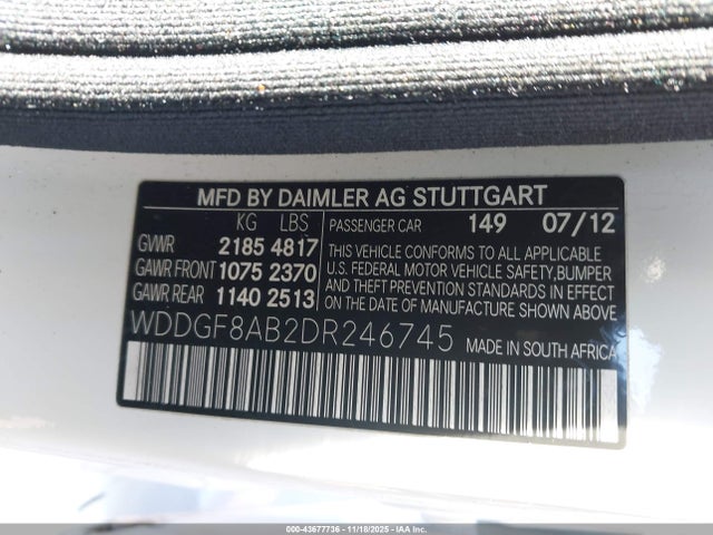 Продажа на аукционе авто 2013 Mercedes-benz C 300 Sport 4matic, vin: WDDGF8AB2DR246745, номер лота: 43677736