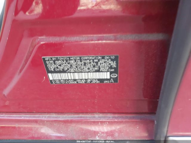 2010 LEXUS ES 350 JTHBK1EG9A2389269 Photo 8