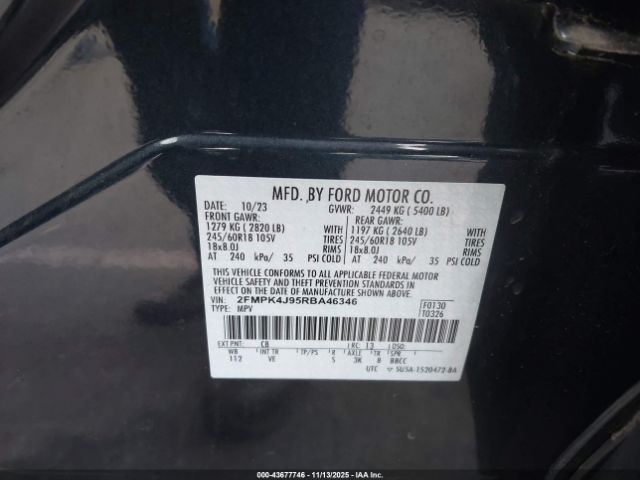 2024 FORD EDGE 2FMPK4J95RBA46346 Photo 8