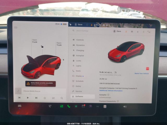 2021 TESLA MODEL 3 5YJ3E1EA7MF943046 Photo 6