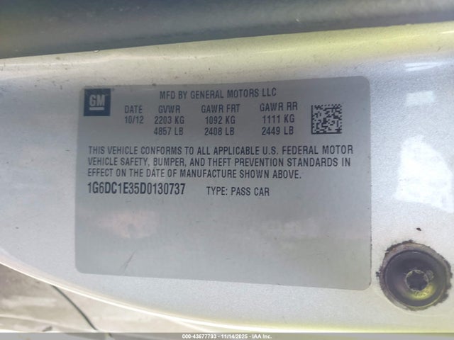 2013 CADILLAC CTS 1G6DC1E35D0130737 Photo 8