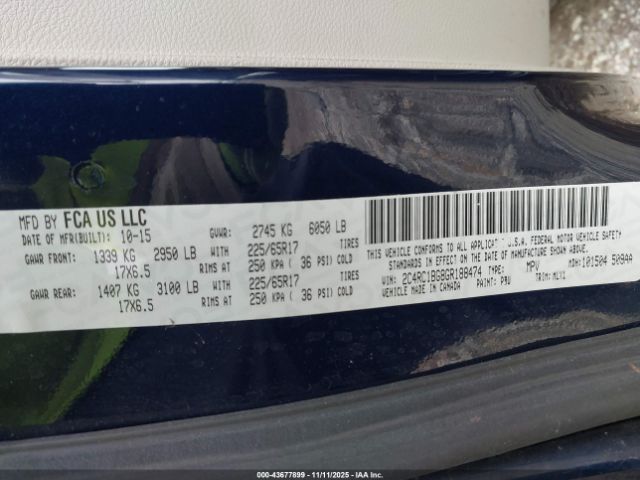 2016 CHRYSLER TOWN & COUNTRY 2C4RC1BG8GR188474 Photo 8