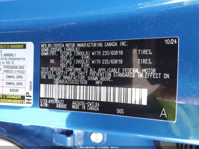 2025 LEXUS NX 250 2T2ADCAZ5SC021938 Photo 8