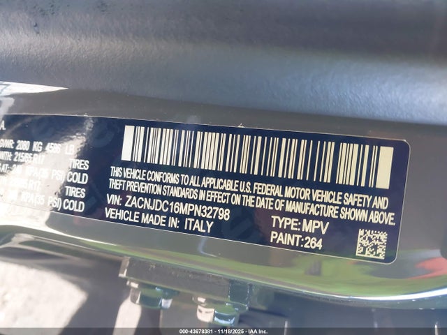 ZACNJDC16MPN32798 Jeep Renegade Trailhawk 4x4