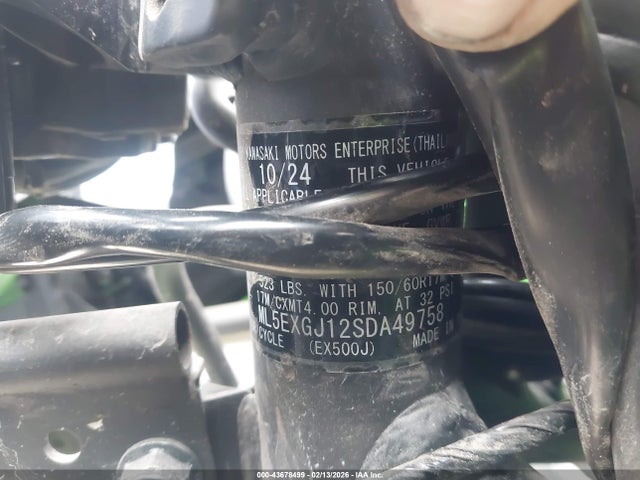 Kawasaki Ex500 A/b 2025 ML5EXGJ12SDA49758 Image 10