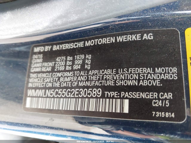 2016 MINI CLUBMAN WMWLN5C55G2E30589 Photo 8