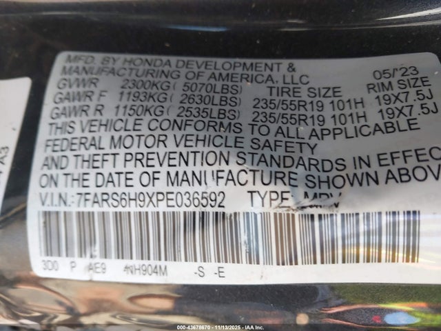 2023 HONDA CR-V HYBRID 7FARS6H9XPE036592 Photo 8