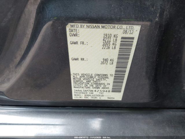2013 NISSAN ALTIMA 1N4AL3AP7DN425948 Photo 8
