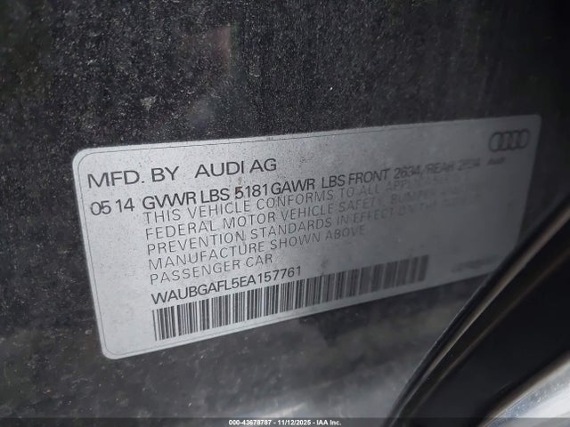 2014 AUDI S4 WAUBGAFL5EA157761 Photo 8