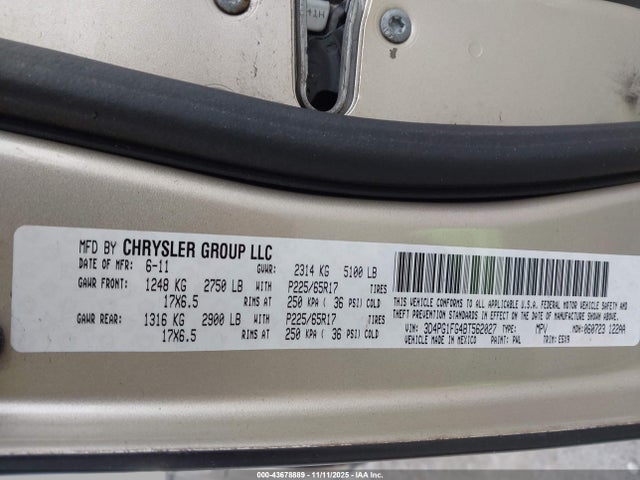 2011 DODGE JOURNEY 3D4PG1FG4BT562027 Photo 8