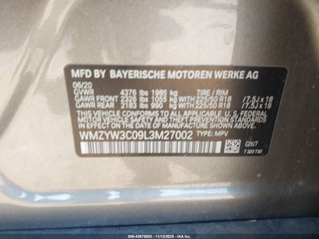 2020 MINI COUNTRYMAN WMZYW3C09L3M27002 Photo 8