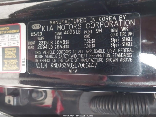 KNDJ63AU2L7061447 KIA Soul Gt-line