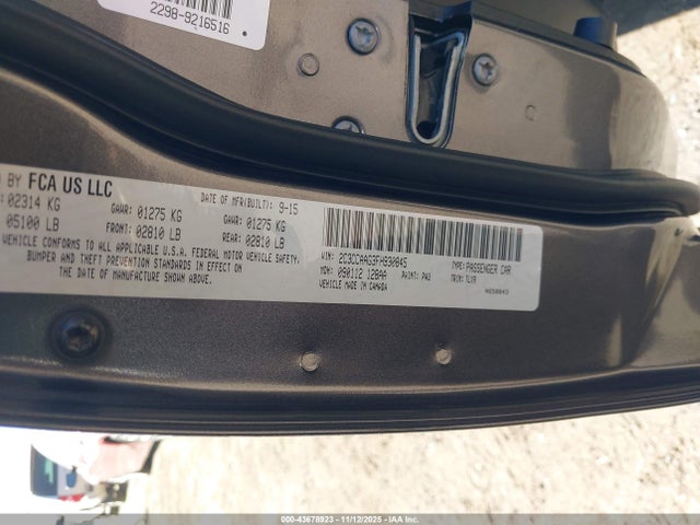 Продажа на аукционе авто 2015 Chrysler 300 Limited, vin: 2C3CCAAG3FH930845, номер лота: 43678923