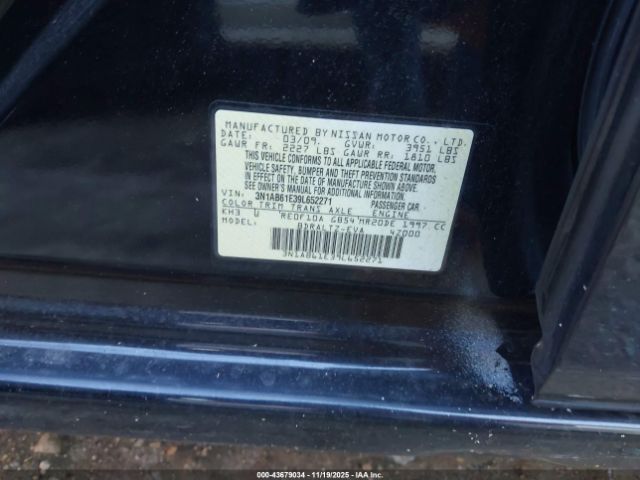 2009 NISSAN SENTRA 3N1AB61E39L652271 Photo 8