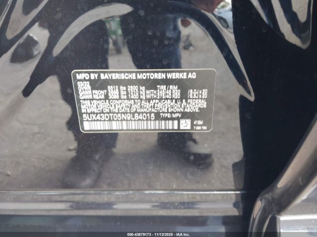 2022 BMW X4 5UX43DT05N9L84015 Photo 8