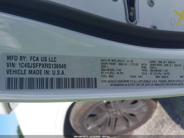 2024 JEEP GRAND WAGONEER L 1C4SJSFPXRS136949 Photo 8