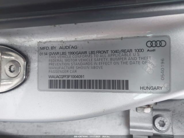2015 AUDI A3 WAUACGFF3F1004091 Photo 8
